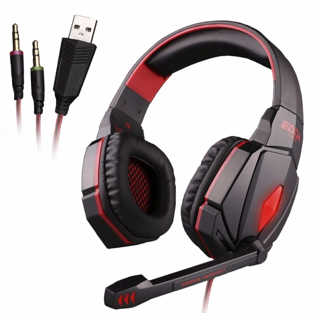 Игровые наушники KOTION EACH G4000 Pro с разъемом USB 3 5 мм и микрофоном|gamer headset|headset eachheadset with