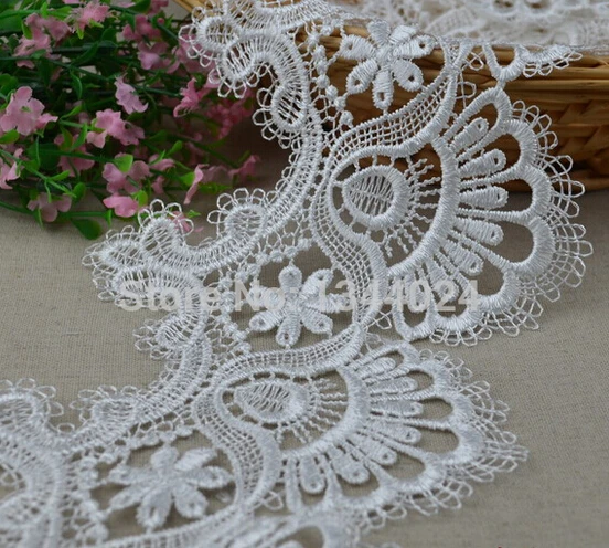 кружево белое красивое. купить белую кружевную ленту из хлопка декоративную. кружево гипюр 95мм*9м экрю. кружево 10 см. кружева 10.