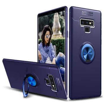 

Stand case Silicone with Ring para Samsung Galaxy Note 9 Blue