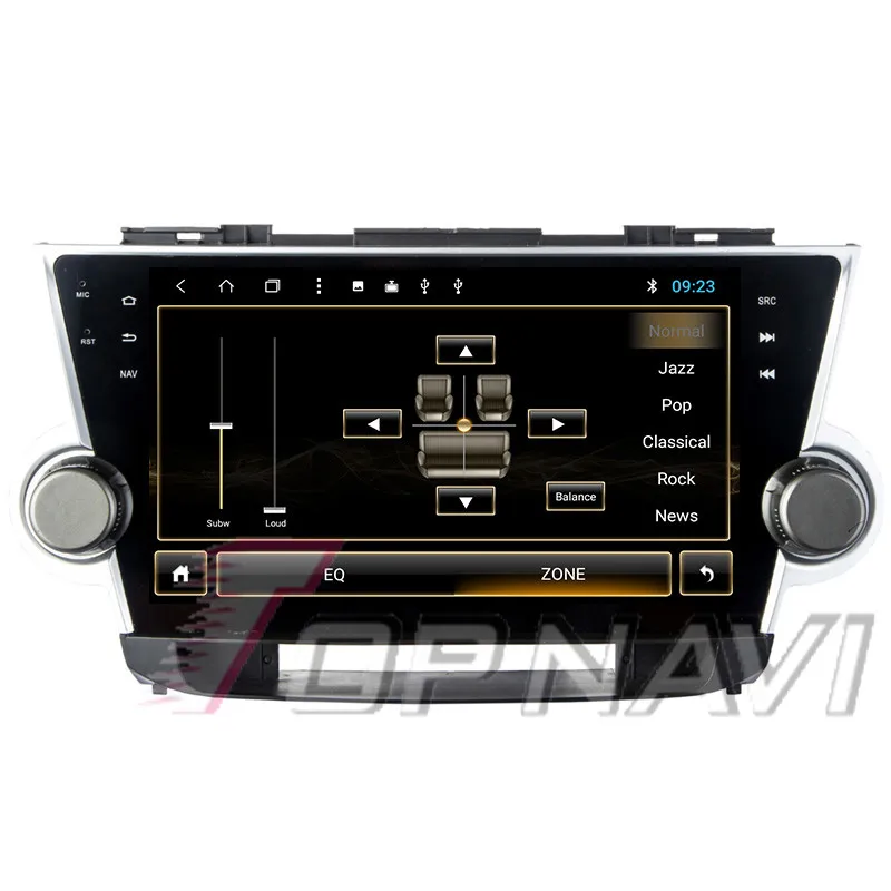 car audio player For Toyota Highlander 2008