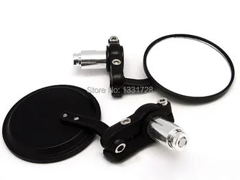 

Black 7/8" Bar End Mirrors Round 3" For Ducati Super Sport 750 800 900 1000