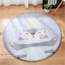 Новые милые детские мягкие круглые ковры для гостиной, детская спальня, коврики для дома, напольные коврики, коврик для двери, модный ковер