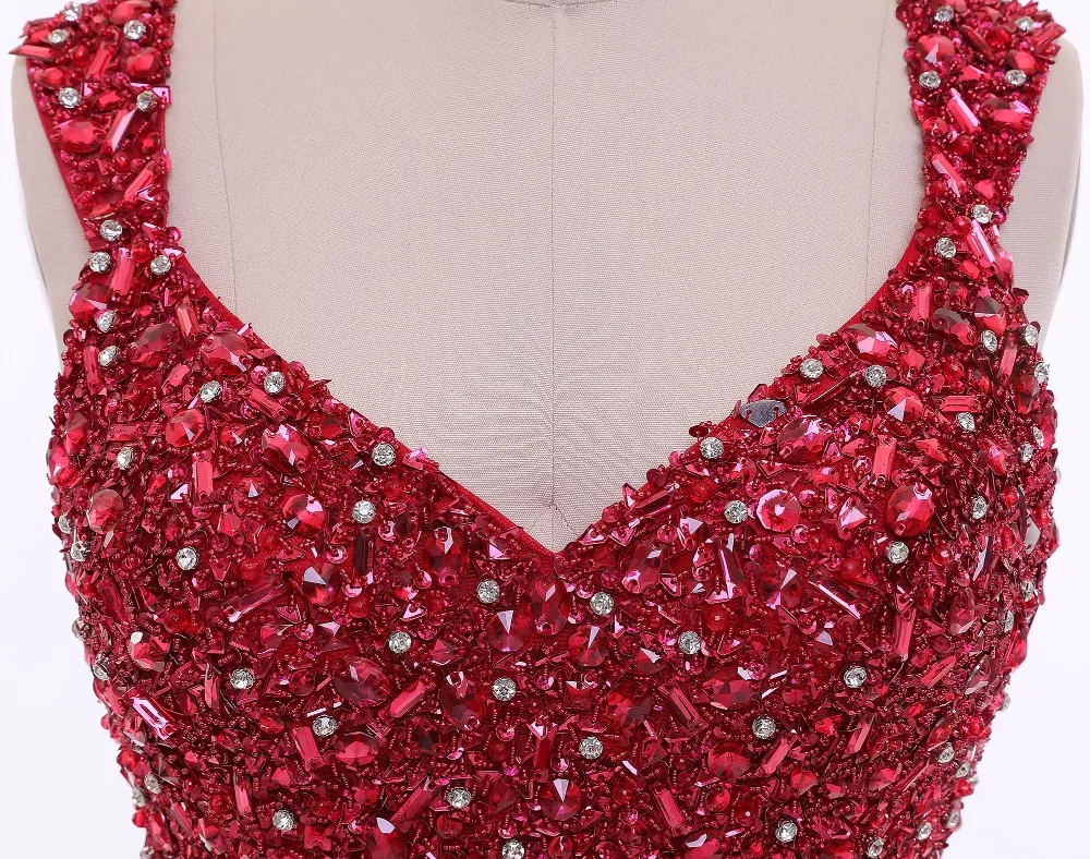 CloverBridal alta qualidade red sereia celebridade famosa