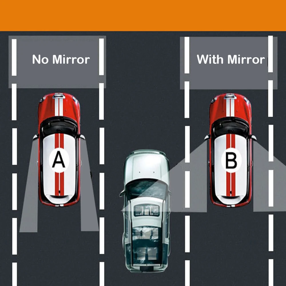 2 шт./лот, автомобильные аксессуары, маленькое круглое зеркало, Автомобильное зеркало заднего вида, широкоугольный объектив, вращение на 360 градусов, регулируемая