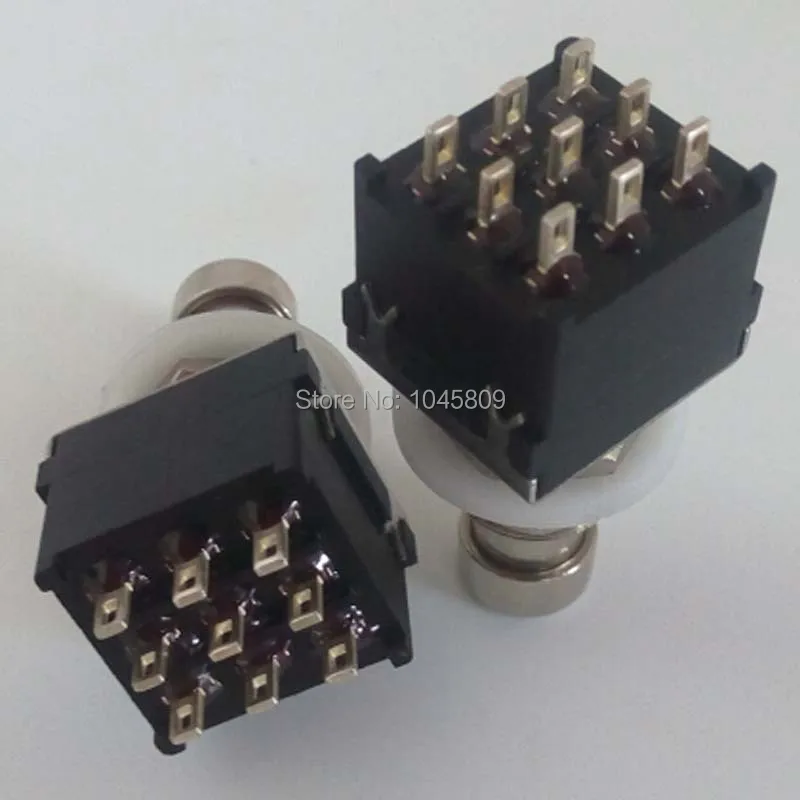 10 x 3pdt 9pin interruptor de pé