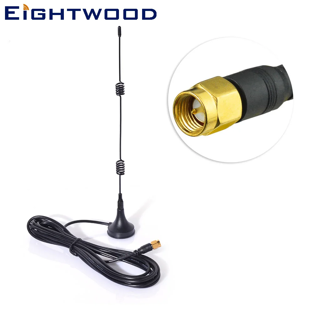 

Eightwood 2-4GHz SMA 7dBi Wireless Wifi WLAN Signal Booster Antenna 5X Range Extender for Security IP Camera, Router