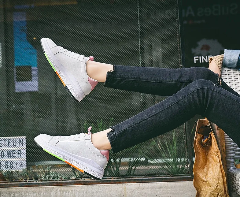 Women Casual Shoes Nice Spring Autumn Fashion Women Shoes Embroidered Tiger Breathable Lace-Up Platform Women SneakersNice0608-171210