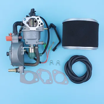 

Dual Fuel Carburetor LPG/NG Conversion Kit For Honda GX390 13HP 188F E*6500 E5600 5KW-6.5KW Generator Manual Choke Air Cleaner