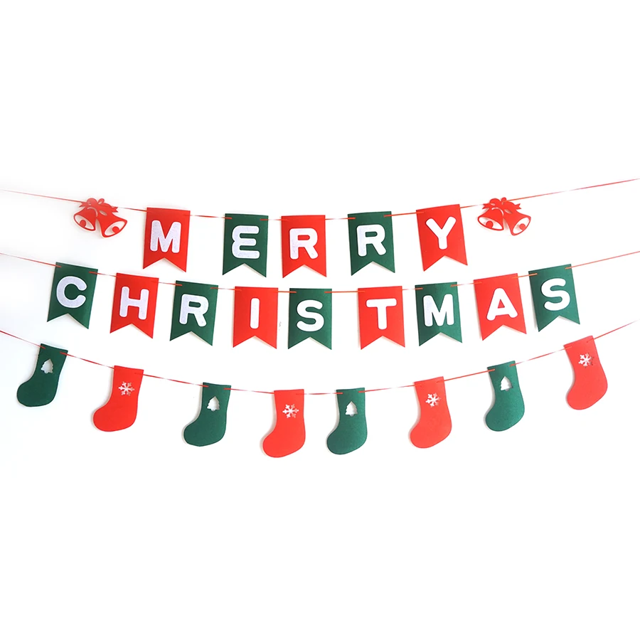 Новинка 2017 года Merry для рождественской вечеринки баннеры Рождество Аксессуары