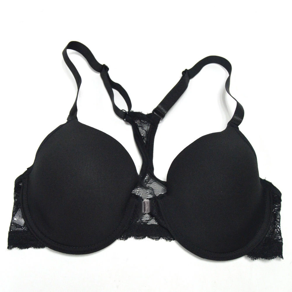 Black Sexy Brassiere Bras Back Lace Bralette Front Close Bra For Women  Underwire Plus Size 32 34 36 38 40 42 44 A B C D DD - AliExpress
