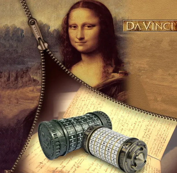 

10pcs Leonardo da Vinci Educational toy Metal Cryptex locks gift ideas holiday Christmas gift to marry lover escape chamber prop