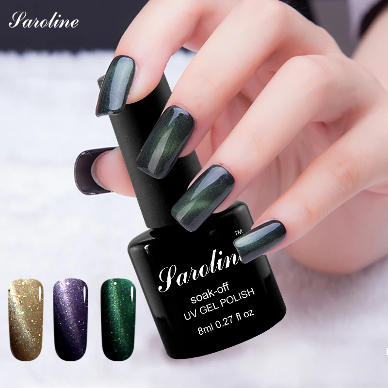 Saroline UV LED font b Gel b font 3d Cat Eye font b Gel b font