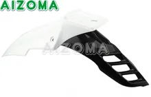 BlackWhite Plastic Frente Fender 1 pcs Para Kawasaki KTM WR YZ 450F 450F DirtBike Supermoto Protetor de Lamas de Proteção