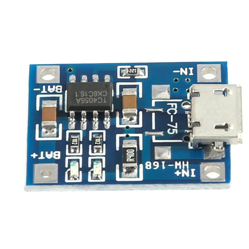 

5Pcs 10Pcs Micro USB 5V 1A TP4056 Lithium Battery Charger Module Charging Board With Protection Dual Functions 1A Li-ion TC4056