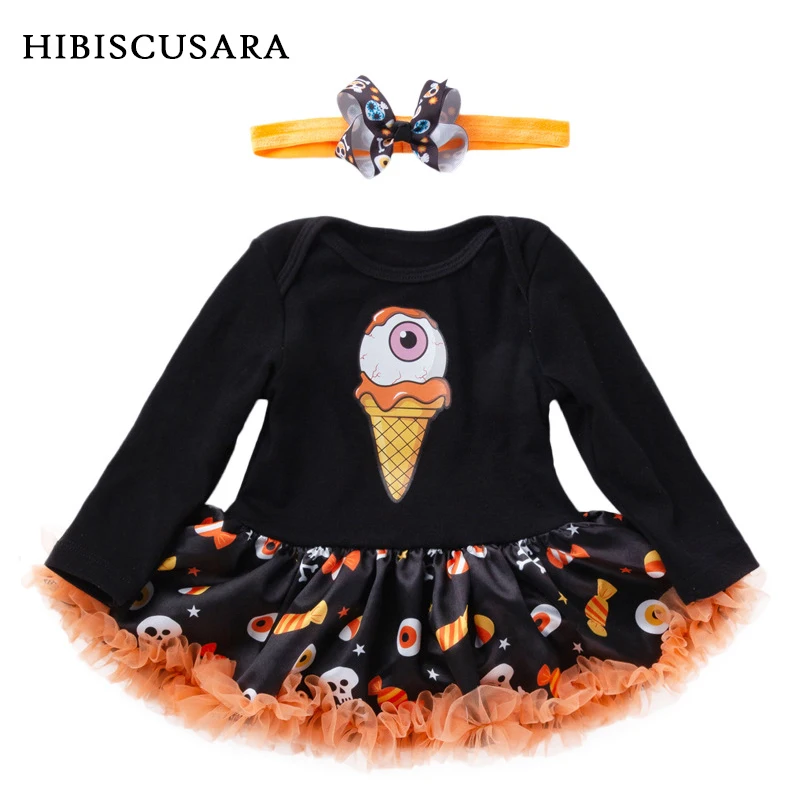 Wholesale Baby Halloween Clothes Infant Girl Cotton Full Sleeve Romper