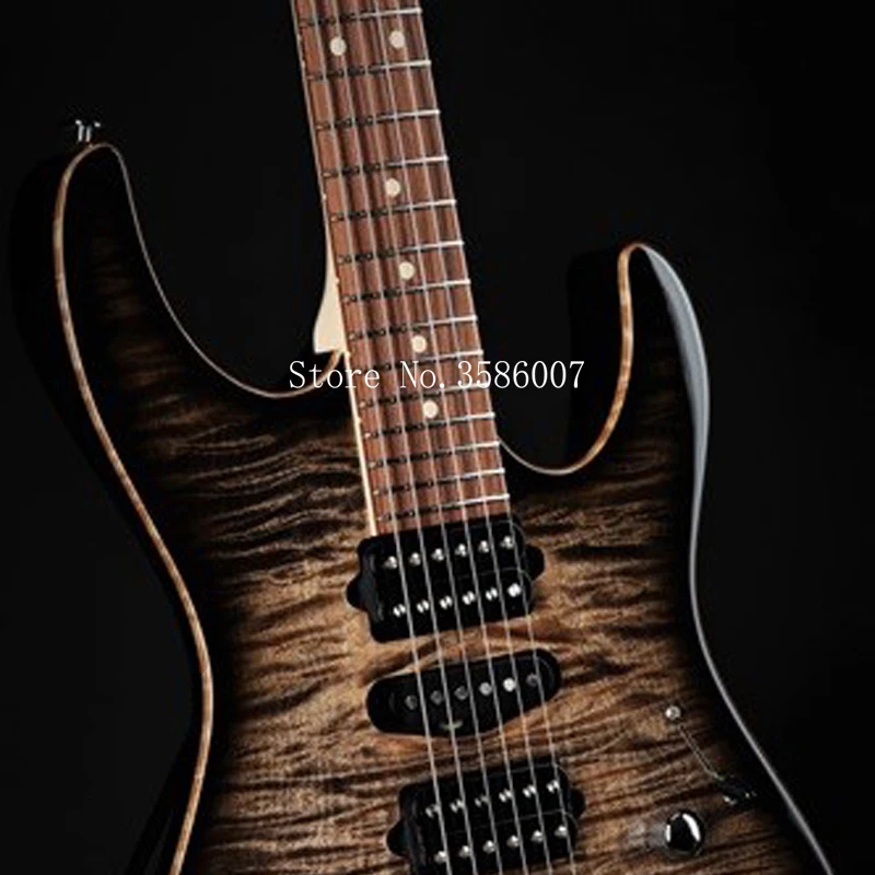 Электрическая гитара fermer customshop/su/Trans Charcoal Burst/6 струн двойная вибро мост