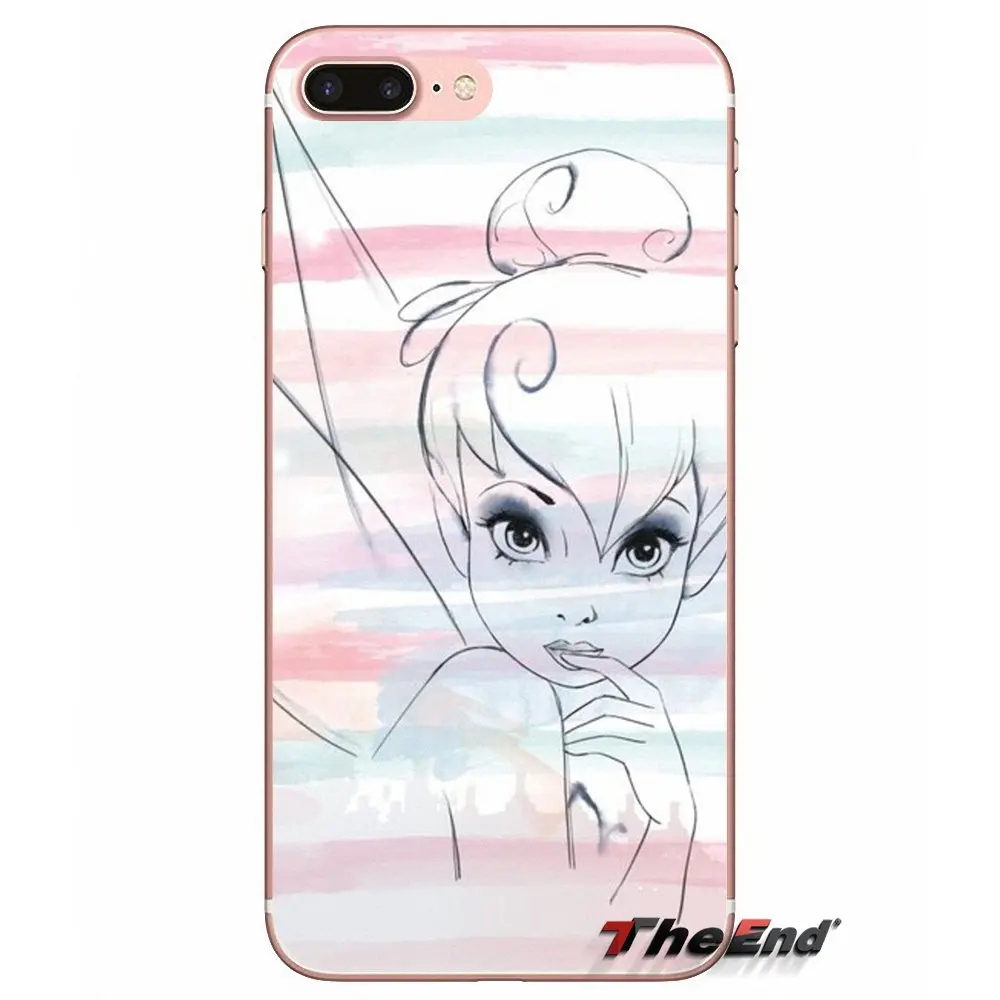 Мягкий чехол Tinkerbell из ТПУ для Samsung Galaxy Note 3 4 5 Grand Core Prime S3 S4 S5 MINI S6 S7 edge S8 S9