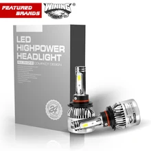 ВИНО H7 H13 9005/HB3 9006/HB4 H4 Автомобиля Лампы Ближнего/Дальнего света Led фар Комплекты 6500 К CSP Чипы Авто H11 Противотуманные фары Фан-менее S1