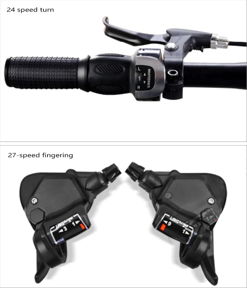 Clearance 24/26Iinch Magnesium Alloy Frame Mountain Bike Male Student Youth Shifting Bicycle 4