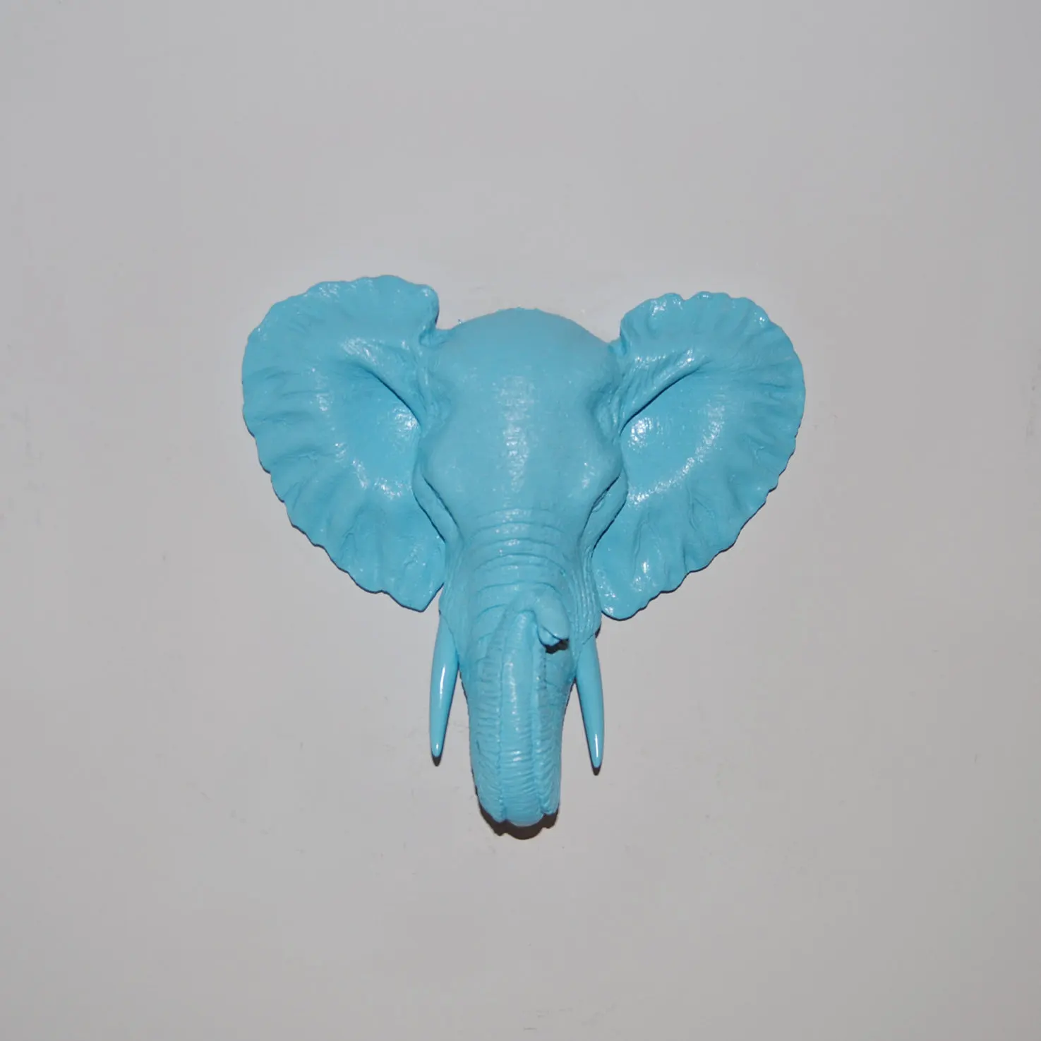 Small Blue Elephant Wall Mount - Faux Taxidermy MEL33