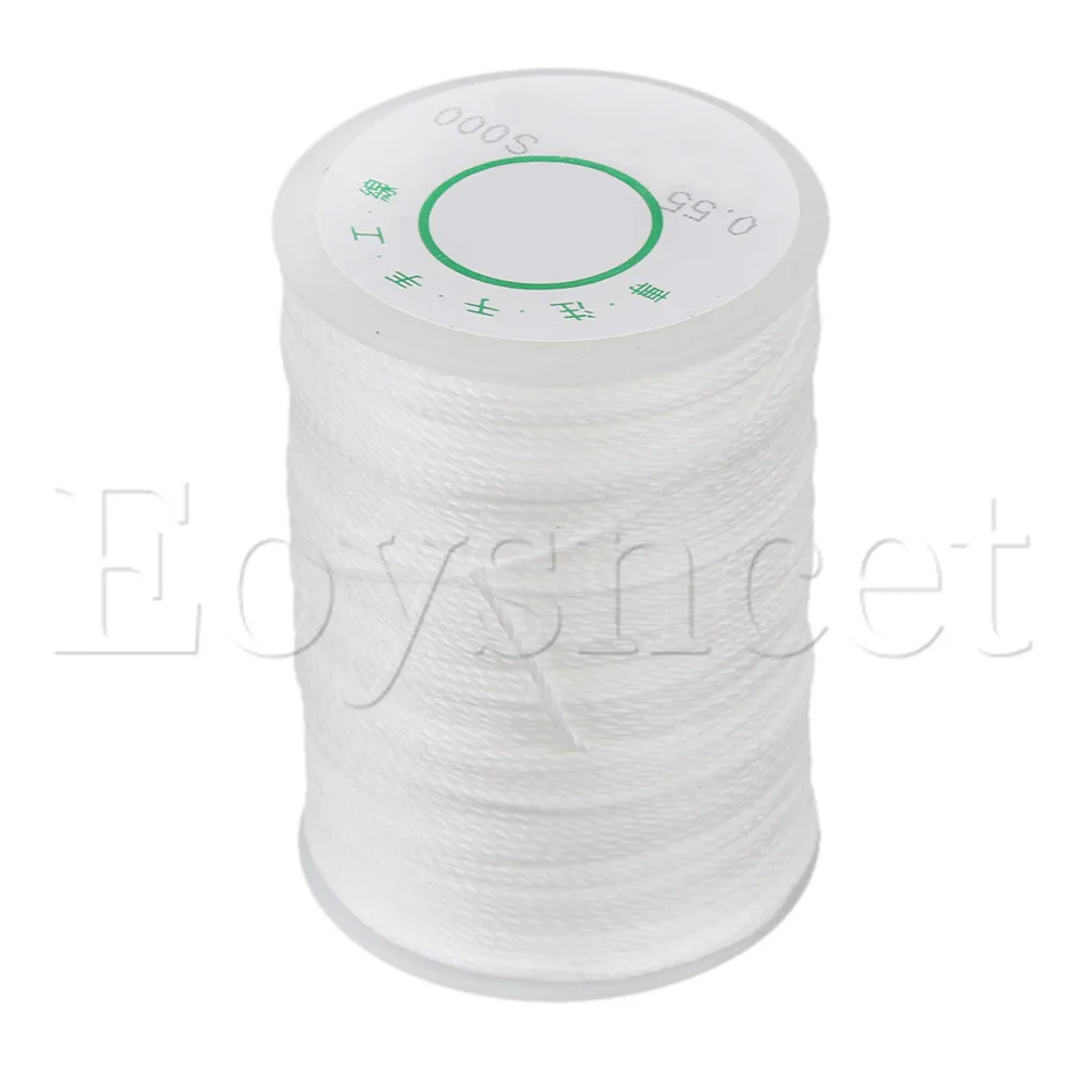 

Waxed Polyester Thread Necklace Cords 0.55mm Craft Wax Round Thread Wire White