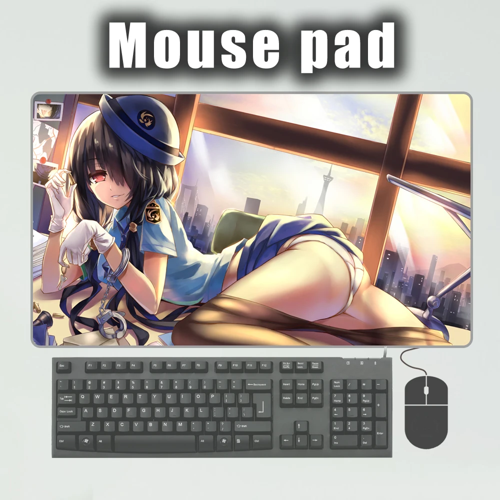 Коврик для мыши с рисунком аниме DATE A LIVE Tokisaki Kurumi большой размер резиновый