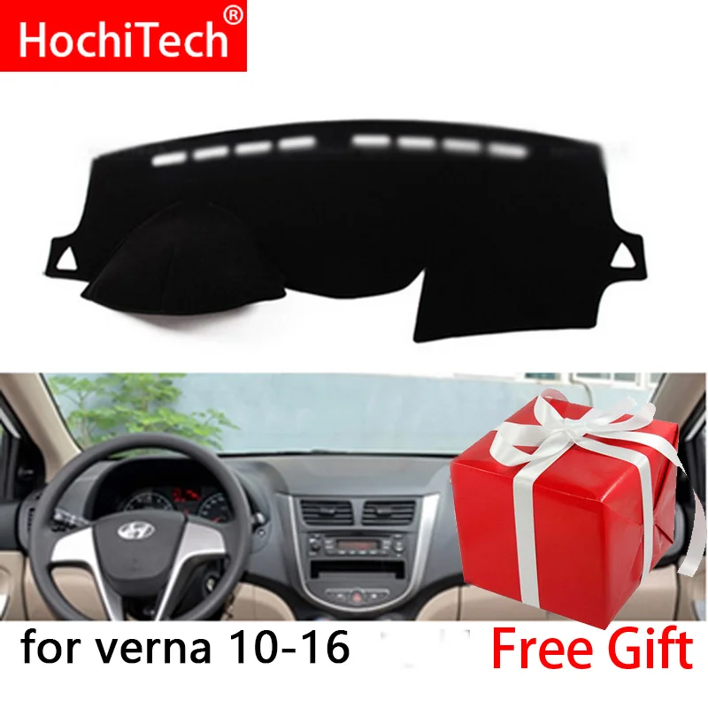 

For Hyundai Solaris Verna 2012-2017 Right and Left Hand Drive Car Dashboard Covers Mat Shade Cushion Pad Carpets Accessories