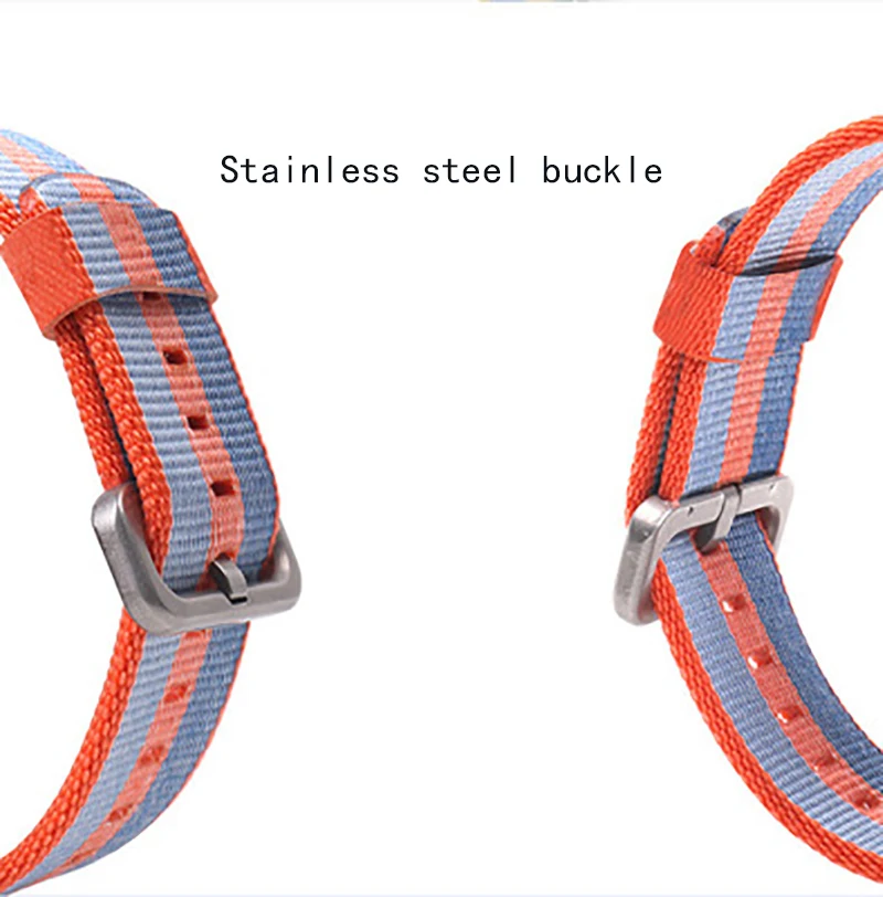 Нейлоновый холщовый ремешок из нержавеющей стали для Xiaomi huami Amazfit Bip BIT Lite Youth Watch Band