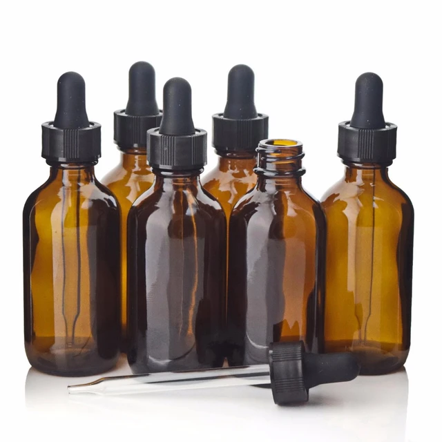 Amber 4oz Dropper Bottle (120ml) Pack of 10 - Glass Tincture Bottles with  Eye Droppers for Essential Oils & More Liquids - Leakproof Travel Bottles