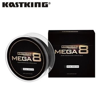 

KastKing 10-80LB Mega 8 PE Braided Fishing Wire with 8 Strands in Black/Green/Yellow 274/457m Quality Multifilament Fishing Line