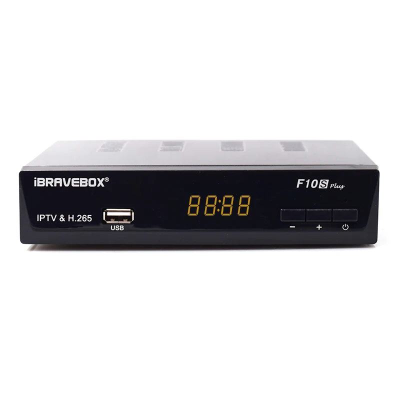IBRAVEBOX F10S PLUS DVB-S2 приемник спутникового сигнала Поддержка H.265 AVS+ PowerVu Biss ключ newcccam Youtube 1080P HD Digita Med