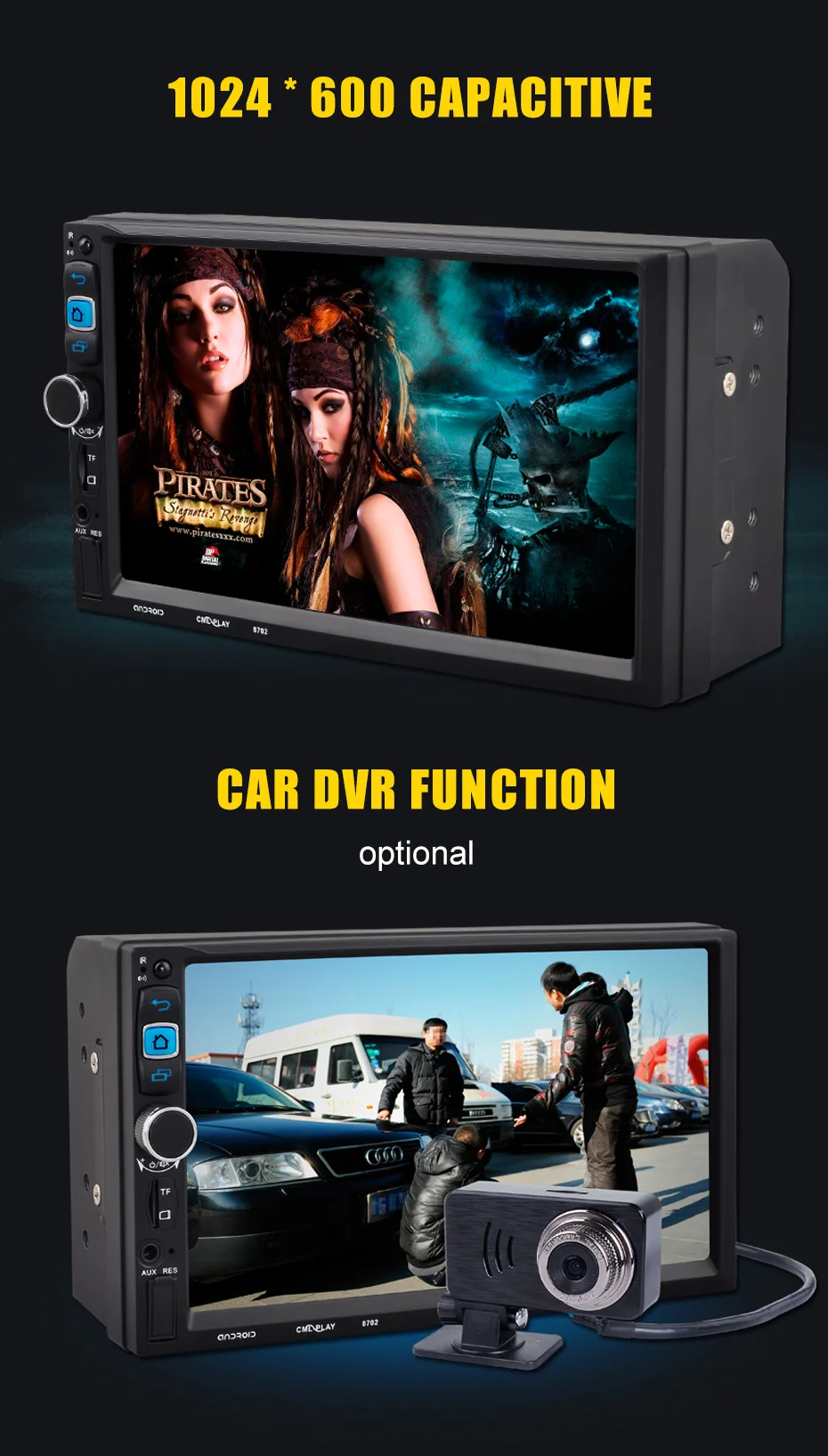 Flash Deal KANOR 2din Universal 7" Android Car Radio Stereo GPS Navigation Bluetooth USB SD Car Multimedia Player Audio Player Autoradio 2
