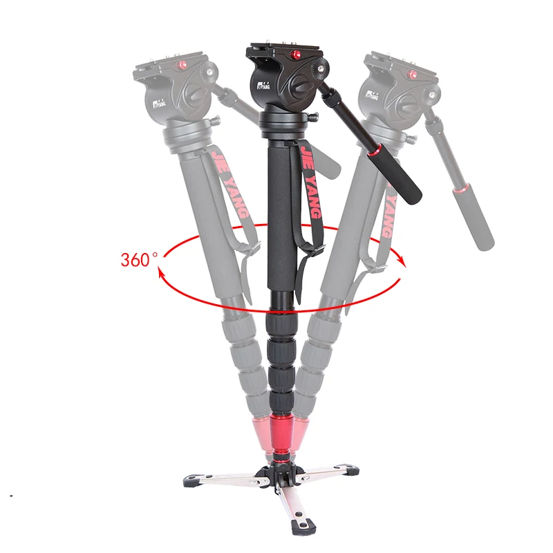 

DHL PROGO JIEYANG JY0506 JY0506B Aluminum Alloy Monopod For Video Camera Tripod For Video Tripod Head Carry Bag wholesale