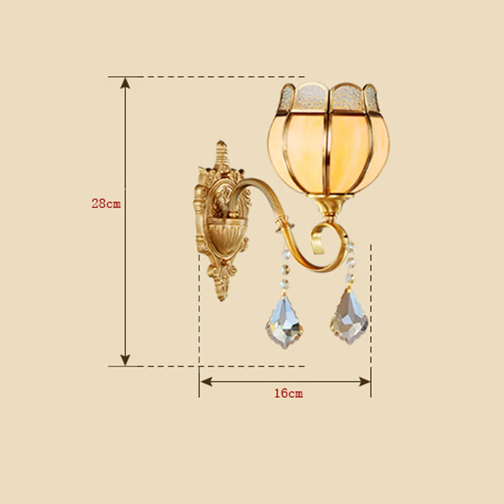 

American Living Room Retro Sconce 110V~220V Loft Home Lighting Antique Wall Lamp Study The Bedroom Wall Mounted Bedside Lamps