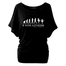 Новая модная женская футболка модная одежда Evolution Of Ballet Dancer Tee Женские топы с коротким рукавом