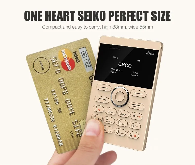 10pcs lot Ultra Thin AIEK AEKU E1 Mini Cell Card Phone Student unlocked Mobile Phone Pocket