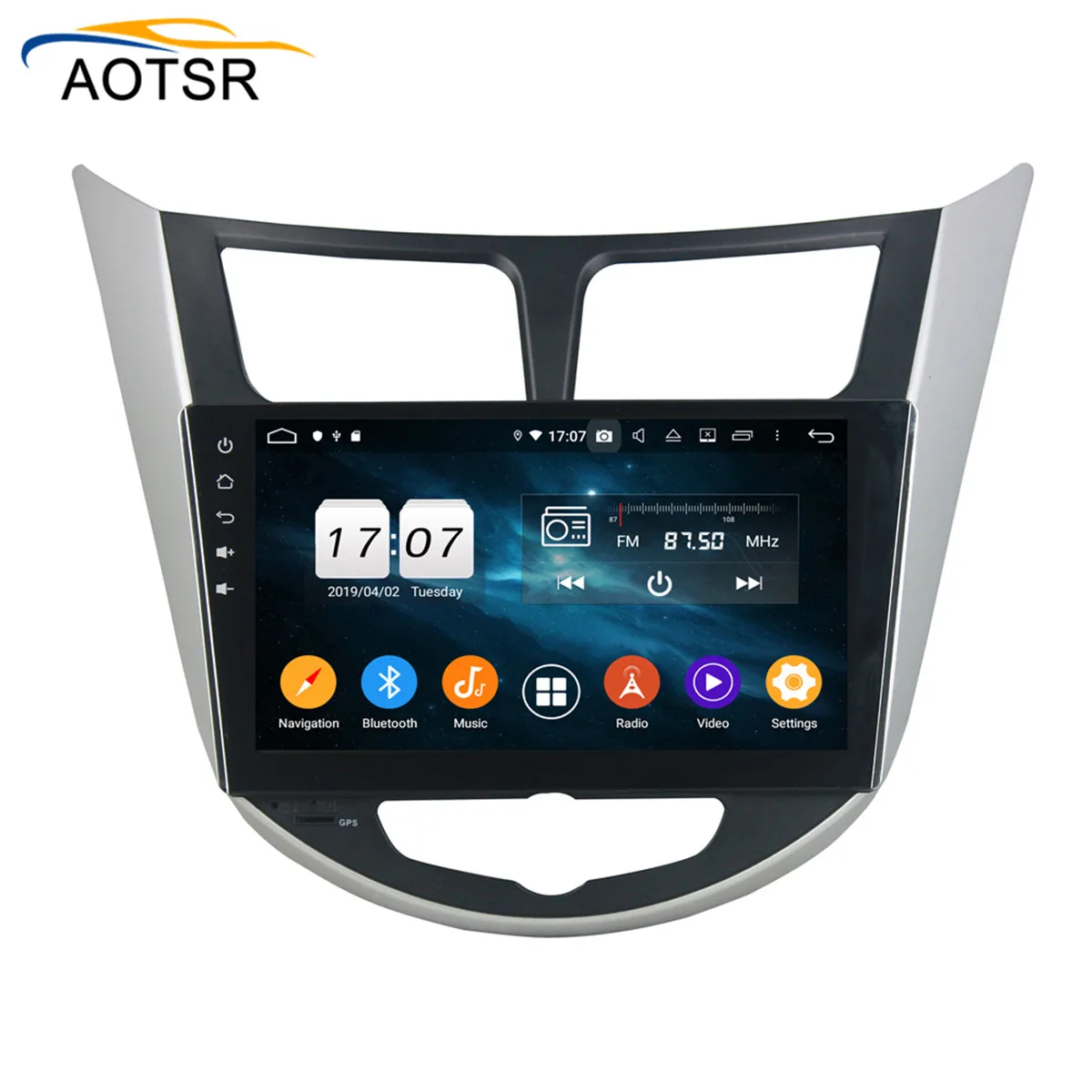 Автомобильный dvd плеер DSP 4G + 64G Android 9 0 для hyundai Verna /Accent /Solaris 2011 2012 GPS навигация