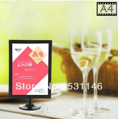 

10PCSABS plastic digital photo frame poster advetising price tag A4 display stand,table menu display(Size:A4)