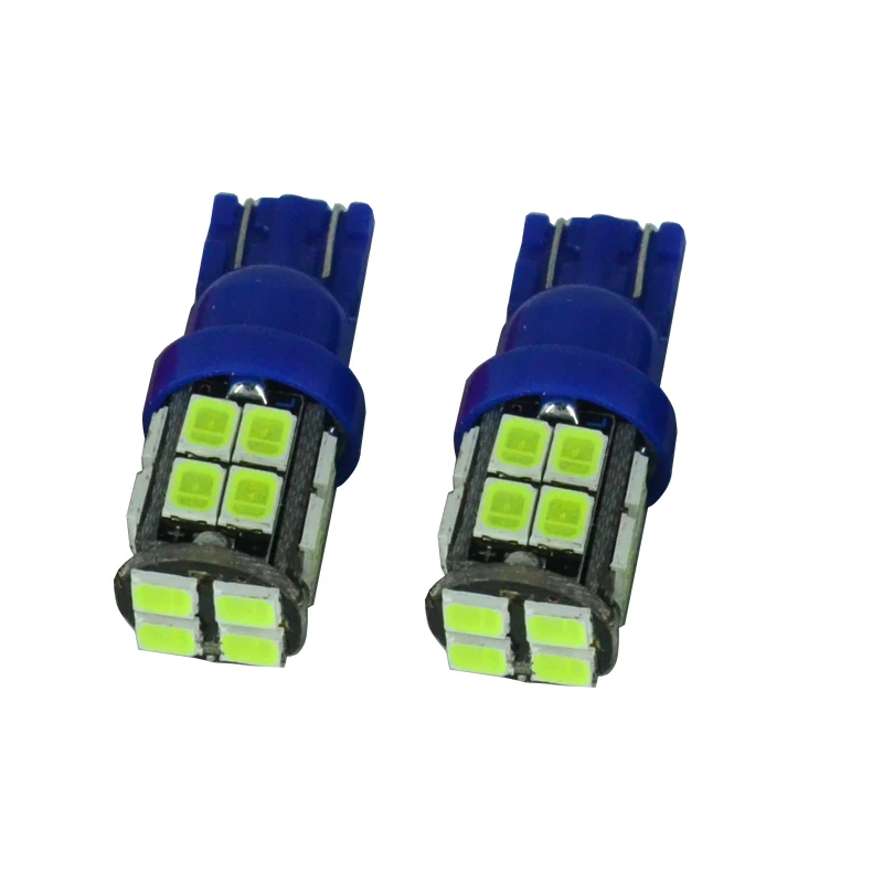 Двухсторонняя печатная плата T10 20 SMD 2835 LED 12 В W5W 194 6 цветов лампа с клиновидным