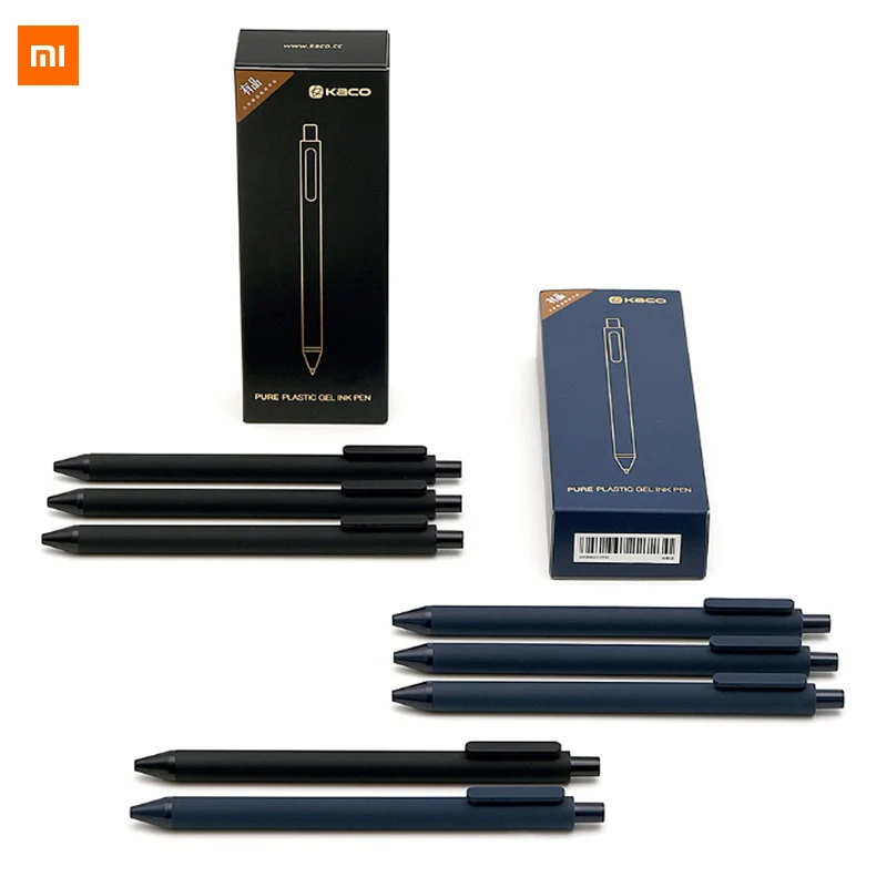 

Xiaomi KACO Gel Pen 0.5mm Roller Sign BallPoint Mi Ball Signing Pens Black White 10pcs/Pack Smooth Ink For Student School Office