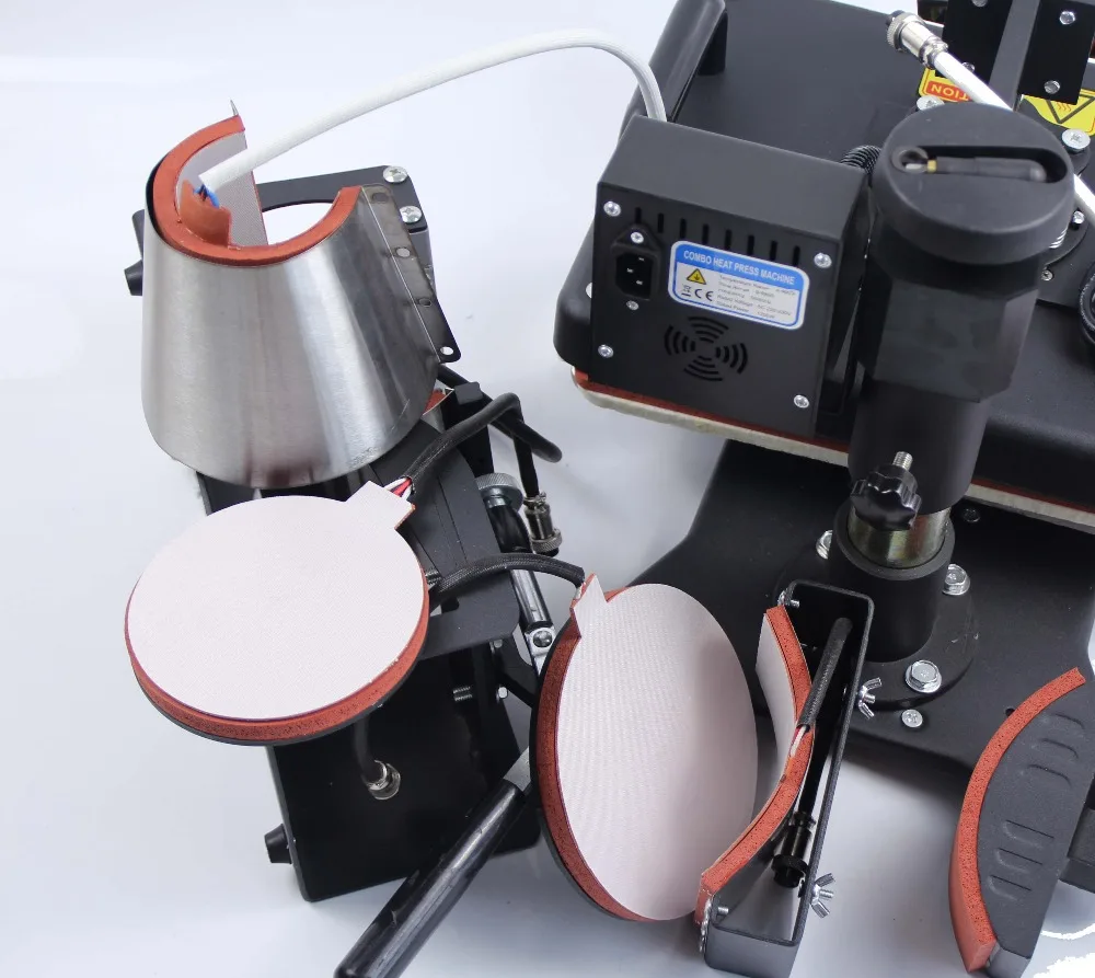 Free Shipping 6 in 1 Combo heat transfer machine mug photo printing machine high press sublimation