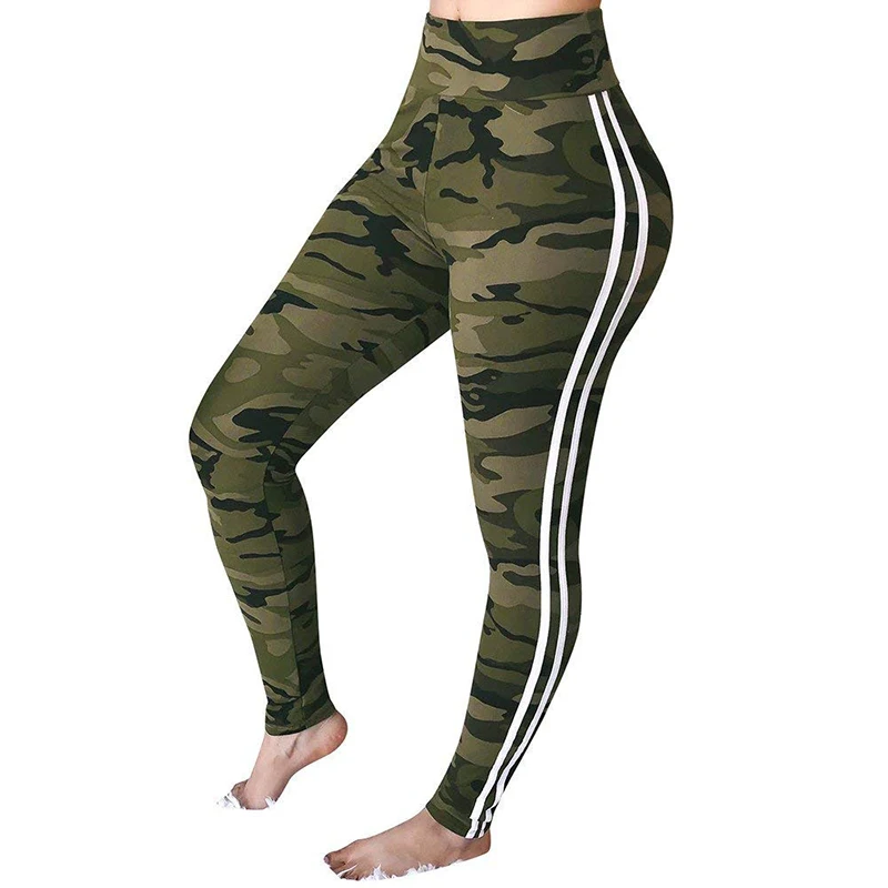 

New Fashion Camouflage Printing Elasticity Leggings Camouflage Fitness Pants Slim Quick-drying Leggings Sporting Workout Pants