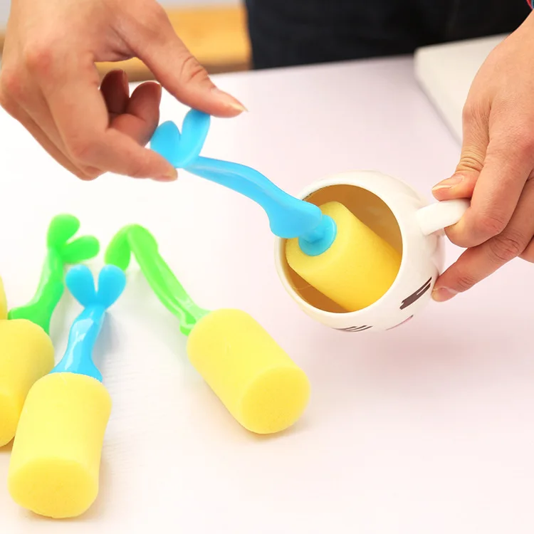 

Long Handle Soft Sponge Cup Brush Bottle BrushTableware Cleaning Tool Cleaner