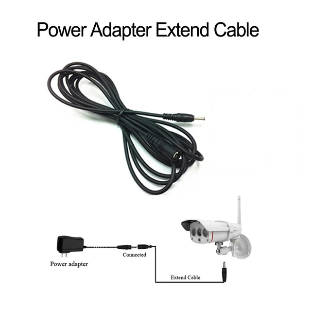 Cdycam адаптер питания расширительный кабель 12V2A 5 5*2 1 мм м 3 10 до 12V1A CCTV аксессуары
