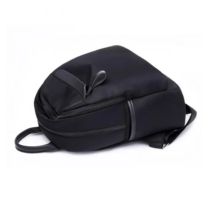 Однотонный Повседневный женский рюкзак для путешествий из ткани Оксфорд на молнии, повседневная школьная сумка для девочек,-WT