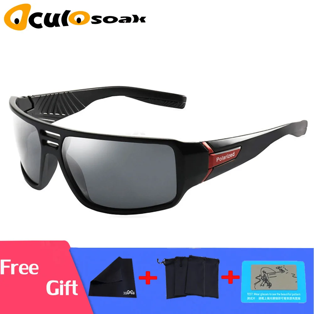 Polarized Sunglasses Men Black Frame Driving Sun Glasses Women Luxury Brand De Sol Gafas Eyewear Accessories Occhiali Ciclismo