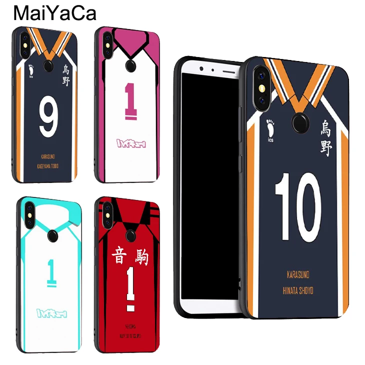 Haikyuu! Униформа для POCO X3 F2 чехол Red mi Note 9 Pro 8 7 8T 9S 9A 9C Mi 10 Lite 9T A3 Coque|Бамперы| |