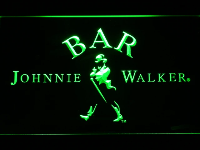 439 бар Johnnie Walker светодиодные неоновые вывески для виски с переключателем