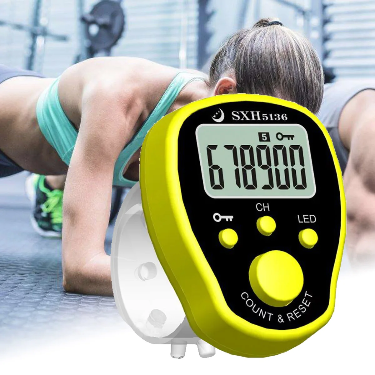 

New finger Electronic Digital Counter five-channel chanting counter multi-function point counter 4.5cm Display Manual Counter