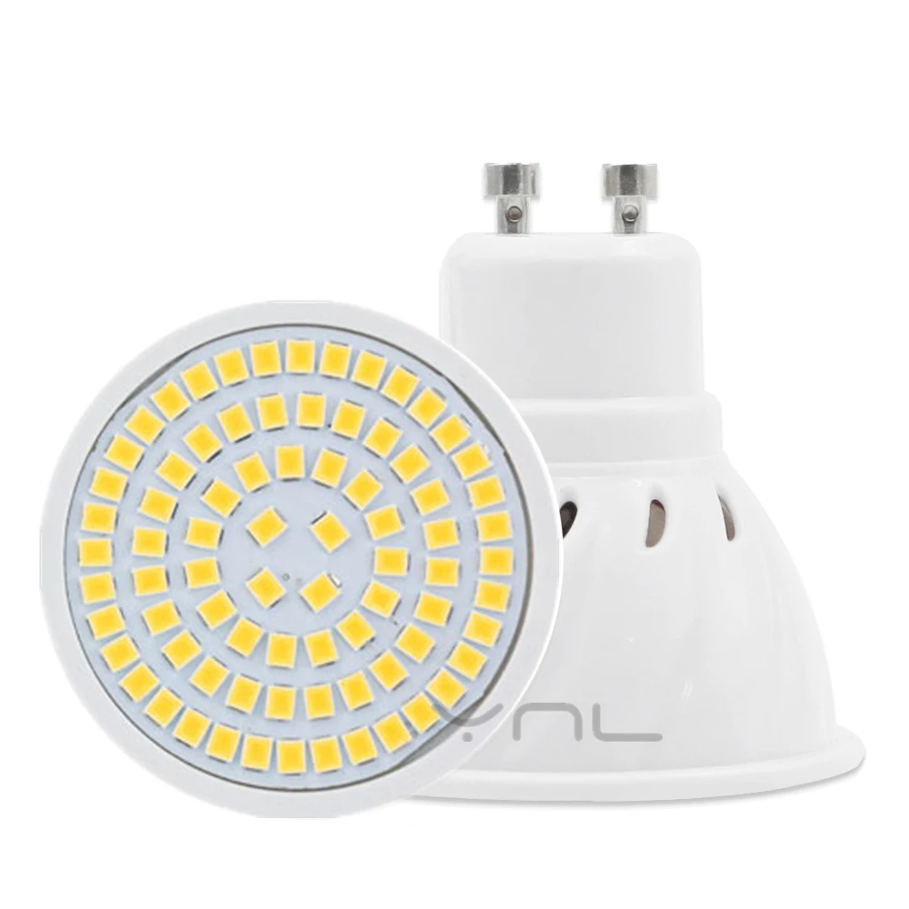 YNL Светодиодный светильник 220В Lampara SMD 2835 MR16 GU10 E27 E14 Bombillas потолочный Точечный
